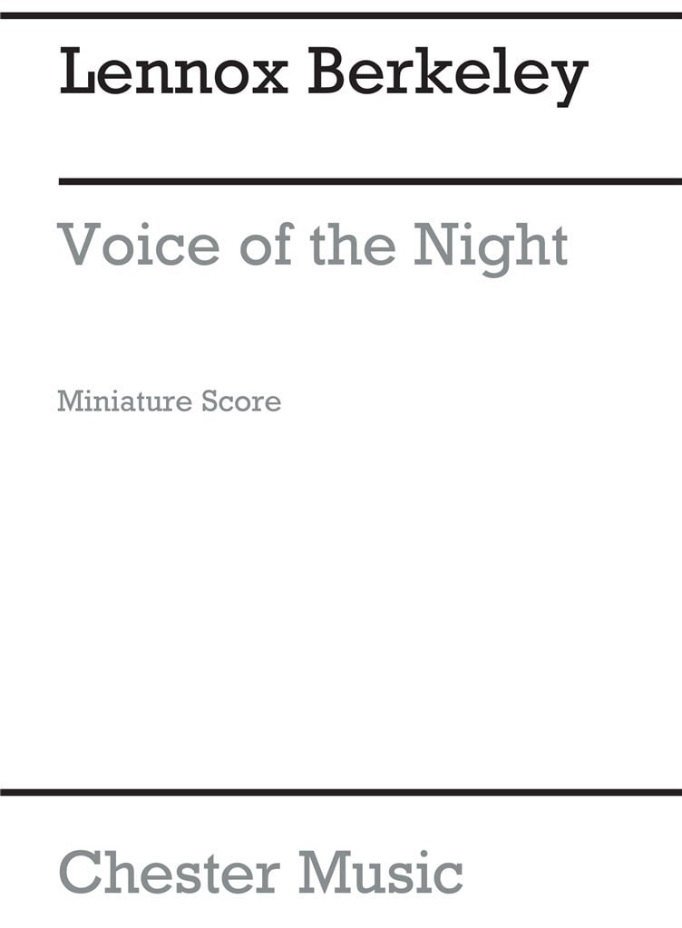 Voices Of The Night Op.86